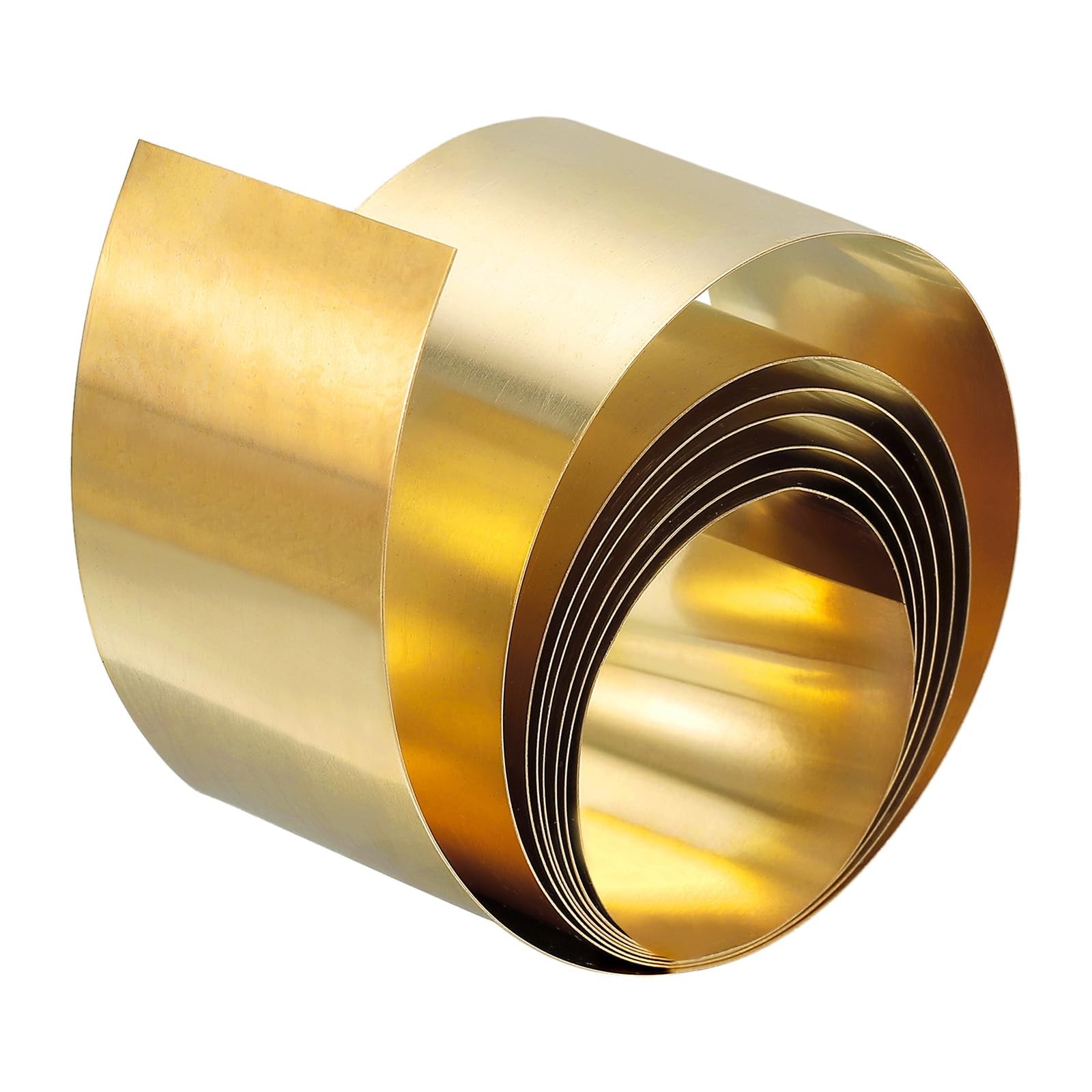 uxcell Brass Sheet Roll, Metal Foil Plate 1000mm x 1000 x 40 x 0.1mm,