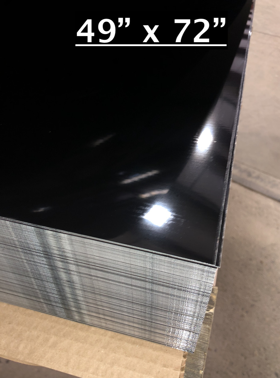 49″ x 72″ Black Aluminum Sheet, Flat .030” Thick – Cargo Trailer Repair, Etc.