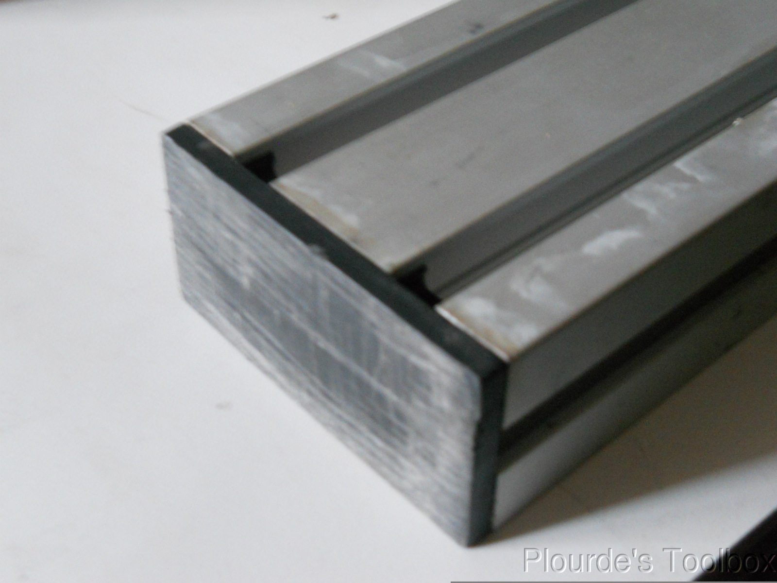 Used MK Tech 40 by 80mm T-Slot Aluminum Extrusion, 67.8″ long, 54.41, 54.41.1720