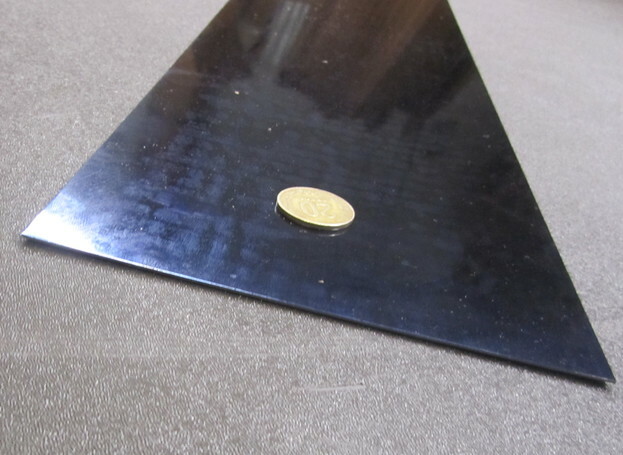 1095 Hard Blue Tempered Spring Steel Shim Stock .016″ x 6.0″ Wide x 25″ Length