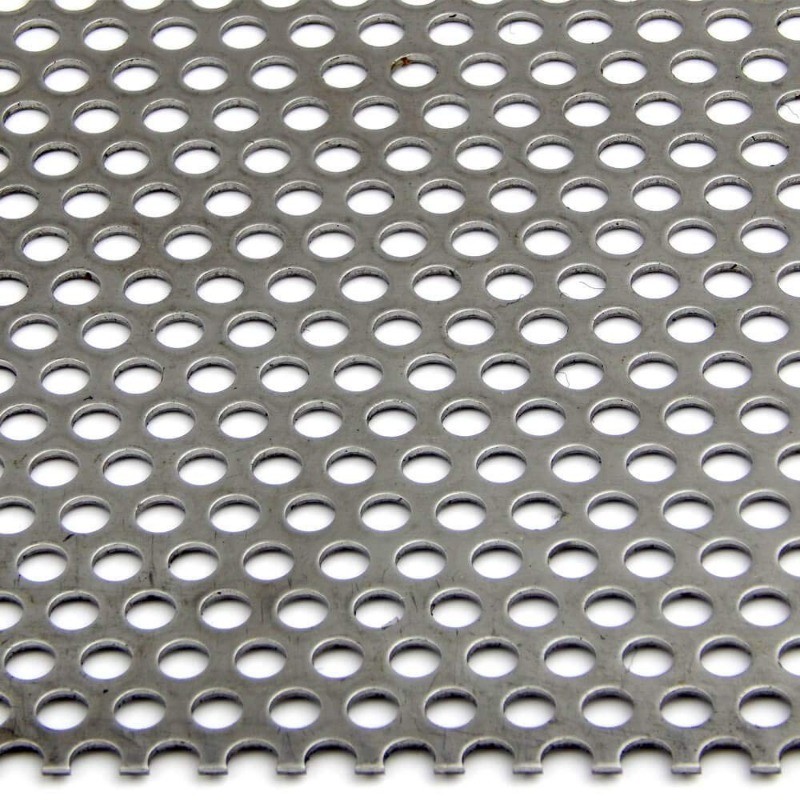 304 Stainless Steel Perforated Sheet Unpolished (Mill) Finish Annealed