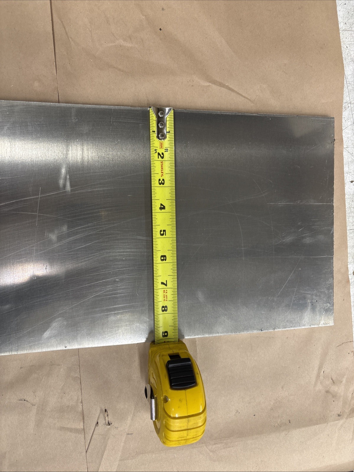 5052-H32 Aluminum Plate 1/4” x 9” x 21-1/2”