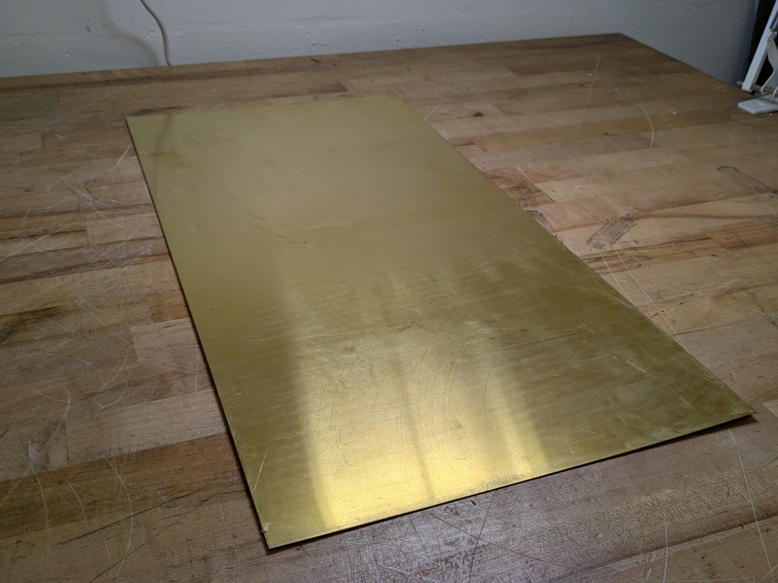 Brass Sheet Alloy 260 Half Hard Temper 24″ Length 12″ Width 0.032″ Thick