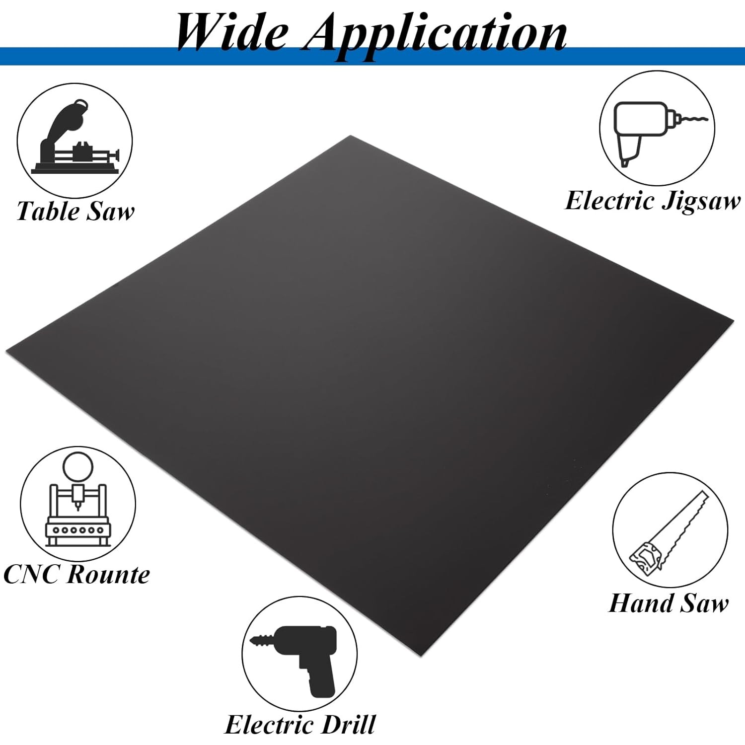 4PCS 12 x 12 x 1/32 (0.04”) Inch Anodized Aluminum Sheet, Black Aluminum Engravi