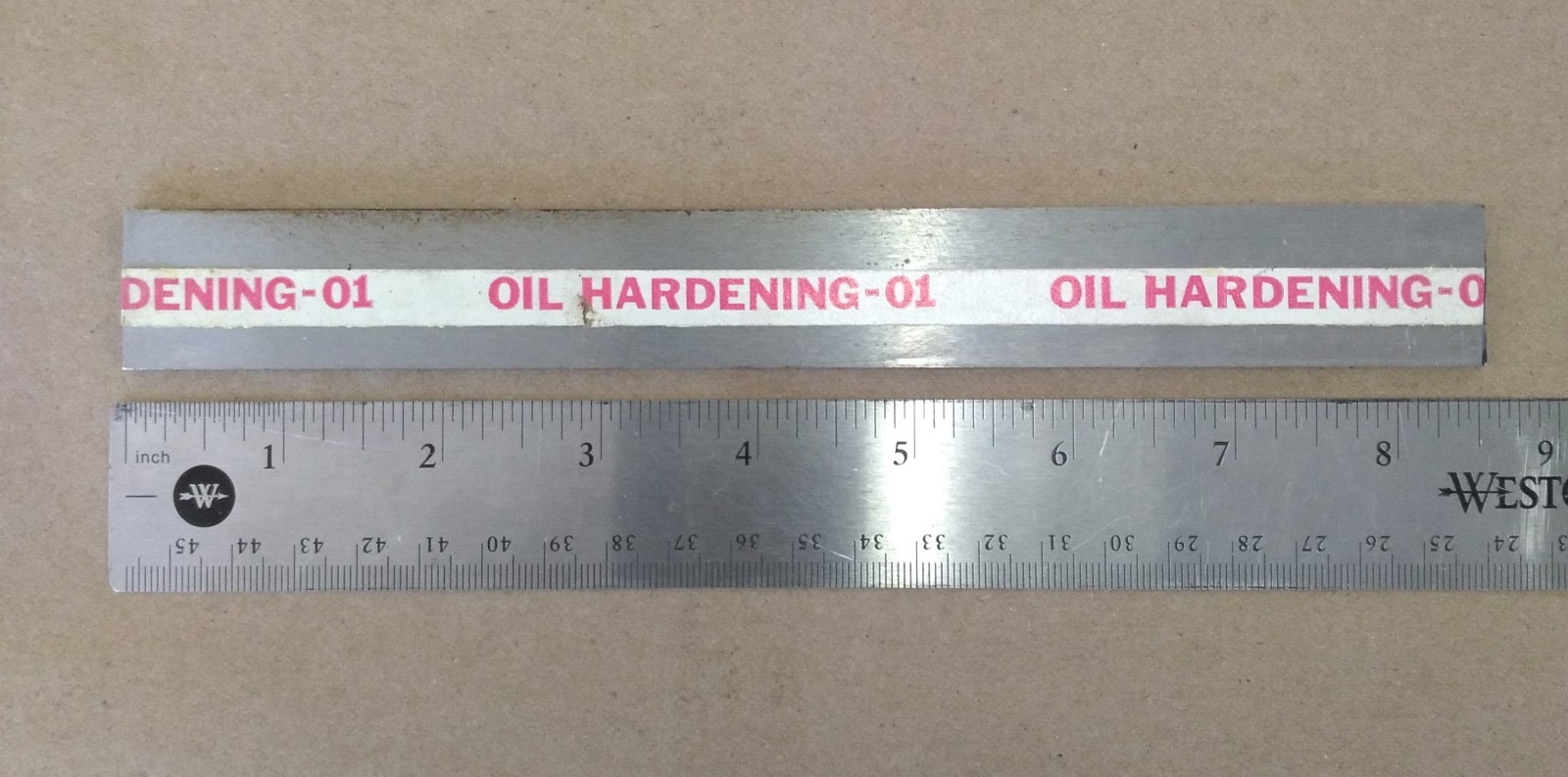 TOOL STEEL SHEET 1/8″ FLAT GROUND STEEL OIL HARDENING – 01