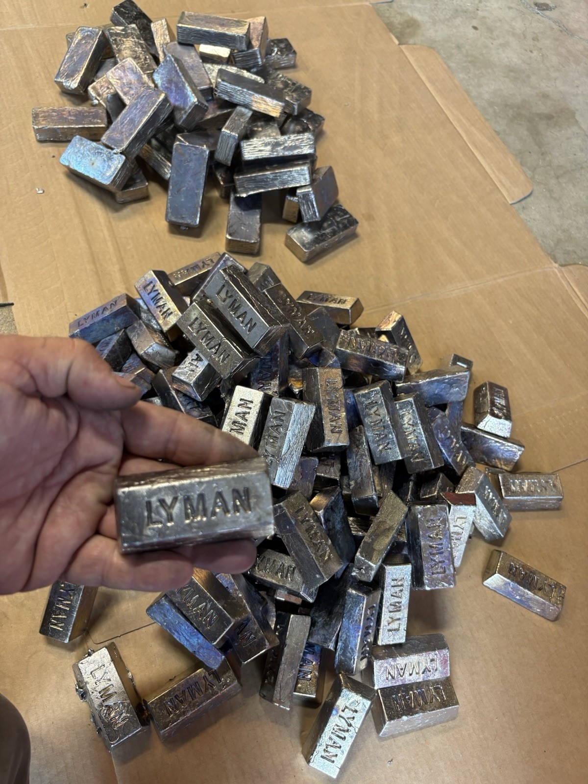 50+ Pounds Lead ingots with Free priority shipping