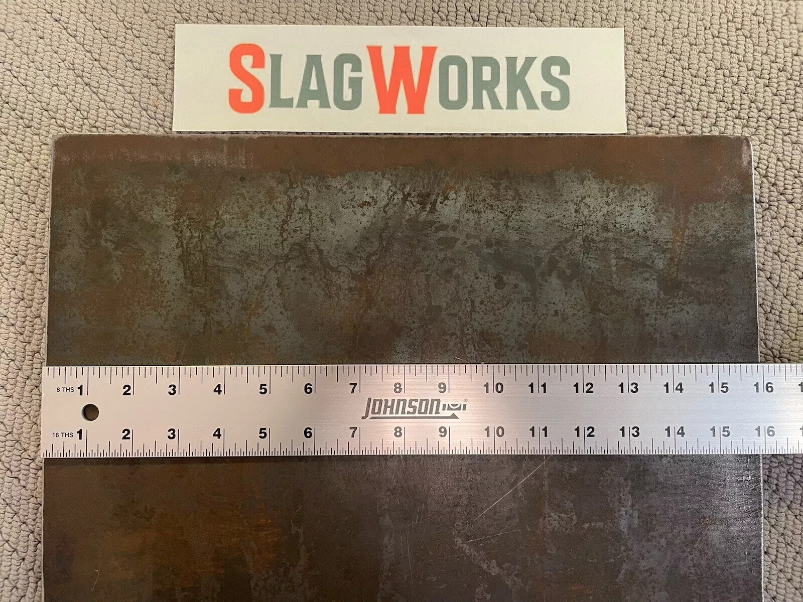 1/8x14x16 inch steel plate 14”x16” A36 Hot Roll Flat .125″ Thick