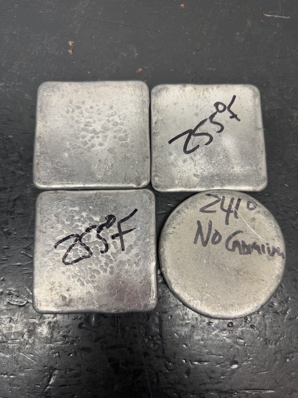 Lot Of 4 CERRO ALLOY INGOTS BAR LOW MELTING TEMPERATURE Base/matrix