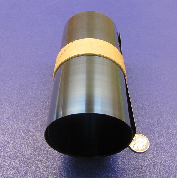 1095 Hard Blue Tempered Spring Steel Shim .004″ x 6.00″ Wide x 50″ Long