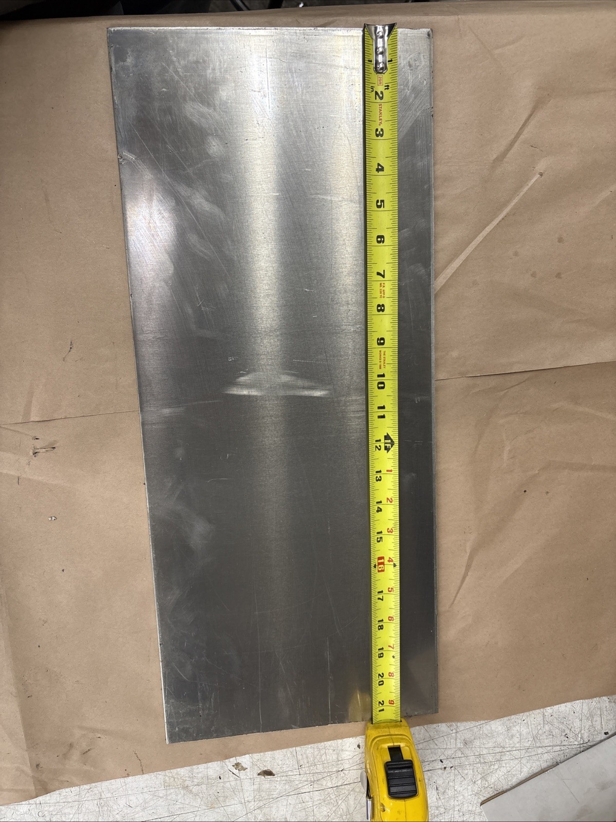 5052-H32 Aluminum Plate 1/4” x 9” x 21-1/2”