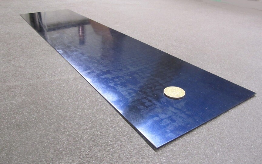 1095 Hard Blue Tempered Spring Steel Shim Stock .016″ x 6.0″ Wide x 25″ Length