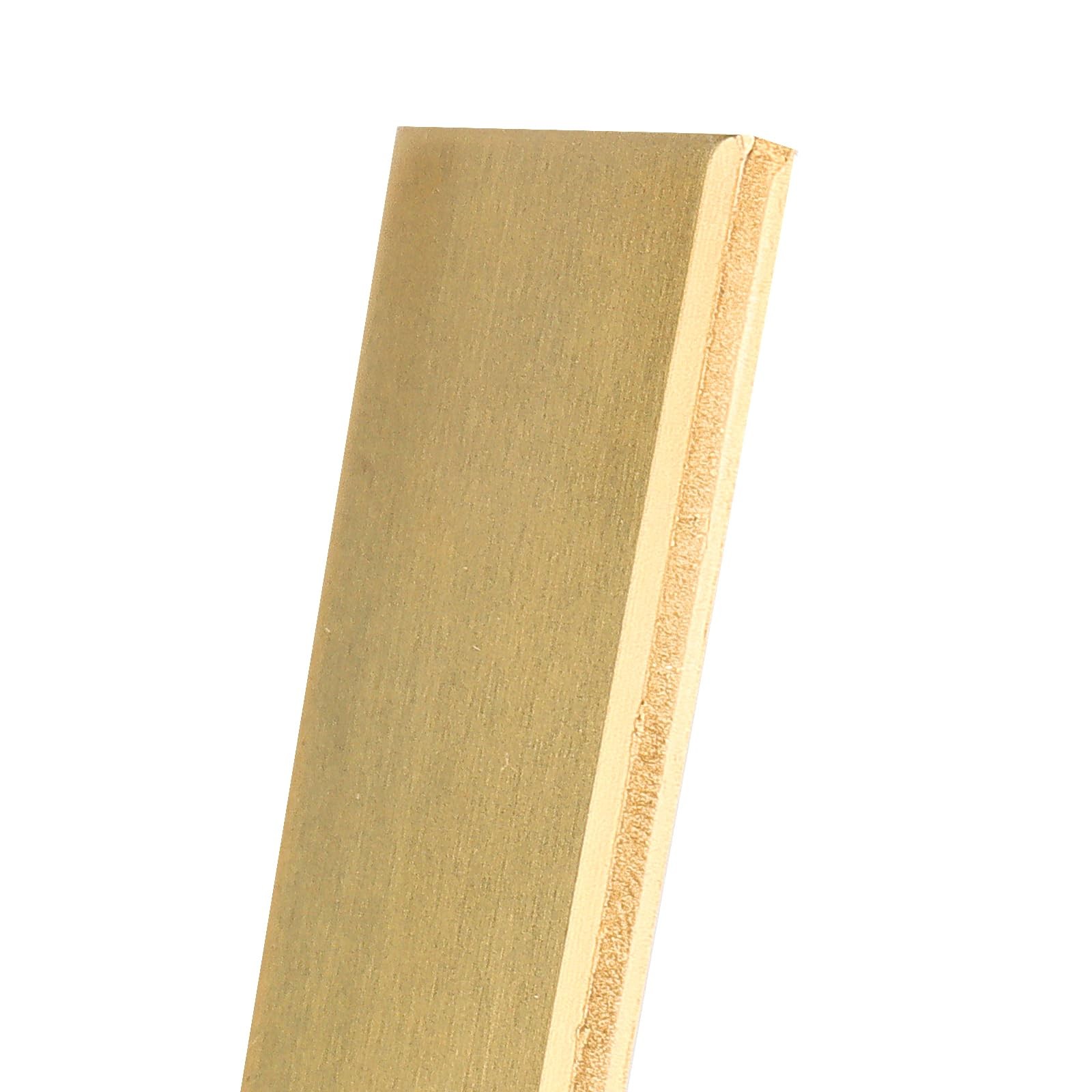 1/8x1x12 Inch Brass Flat Bar Stock Rectangular Brass Bar Solid Plate 2 PCS