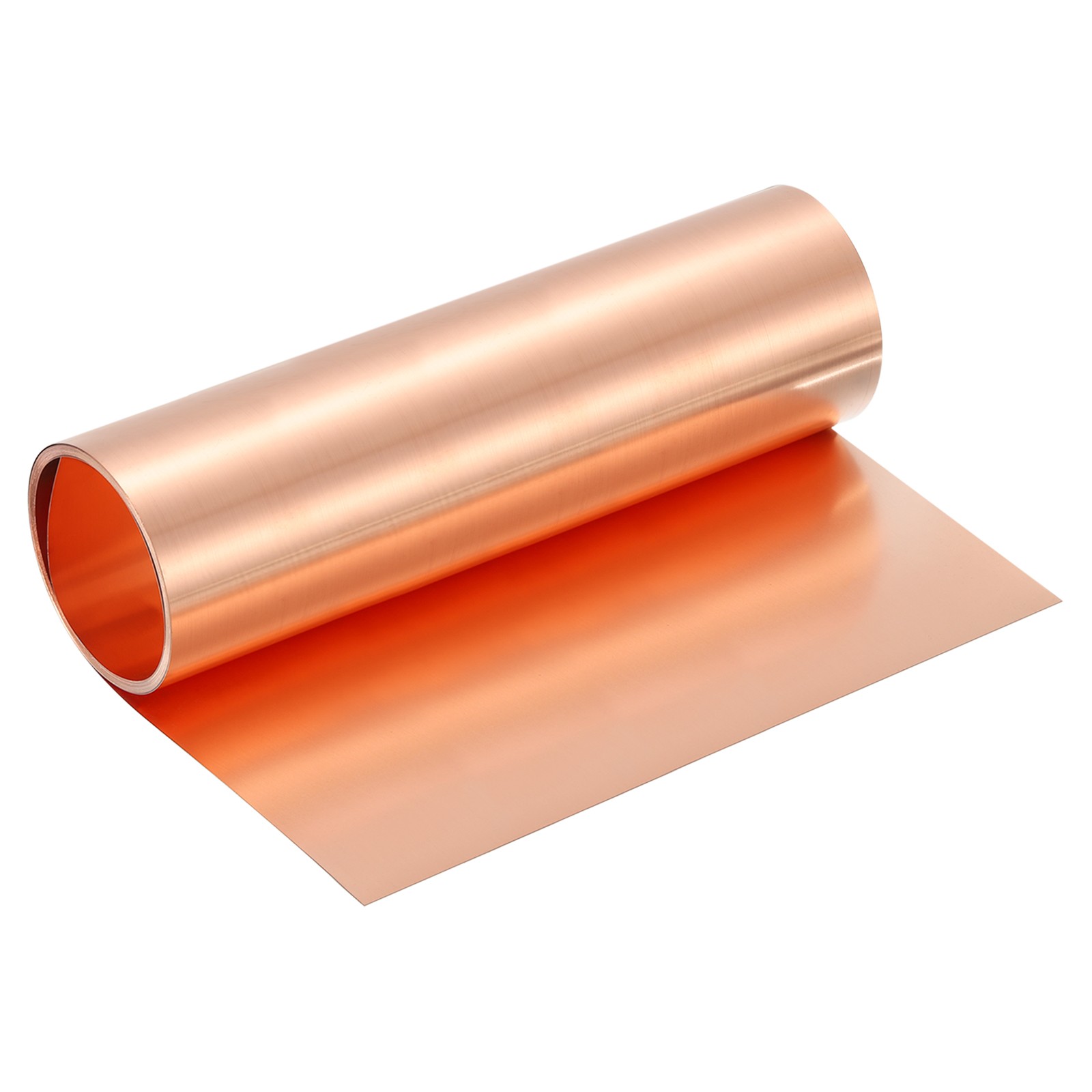 Pure Copper Sheet Roll, 0.2mm 24Ga Thick T2 3.5Ft x 10in Copper Strip for Craft