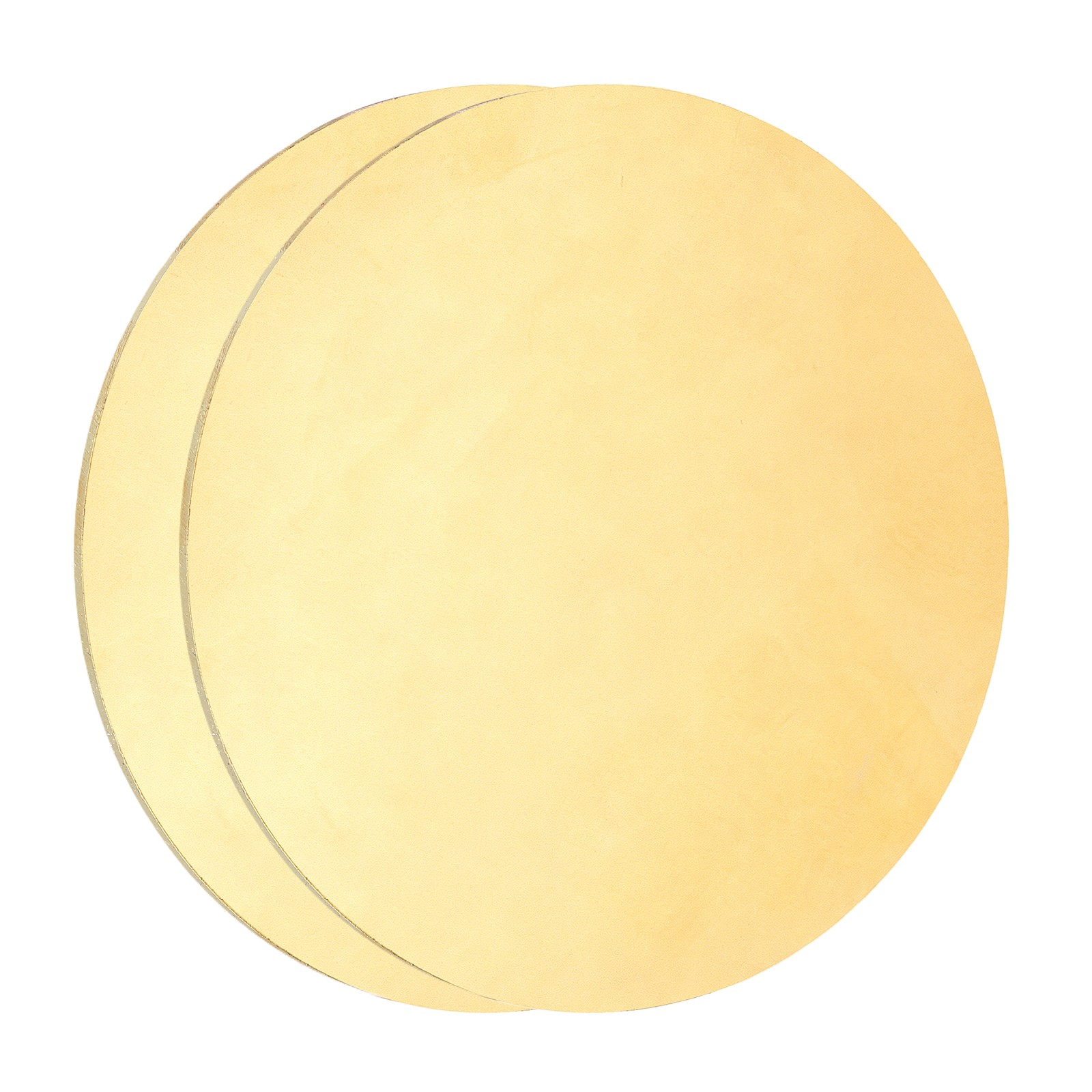 2Pcs, Brass Round Plate 0.03″(0.8mm) Thick 4″(102mm) Dia H65 Brass Round Sheet