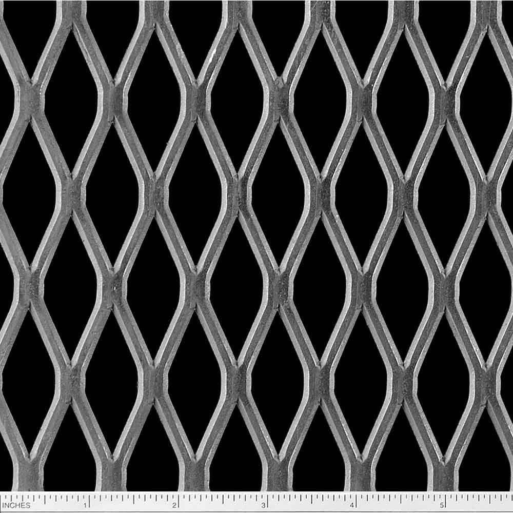 Steel Expanded Metal Sheet Flattened (3/4#9) .110″ Thick x 24″ x 24″