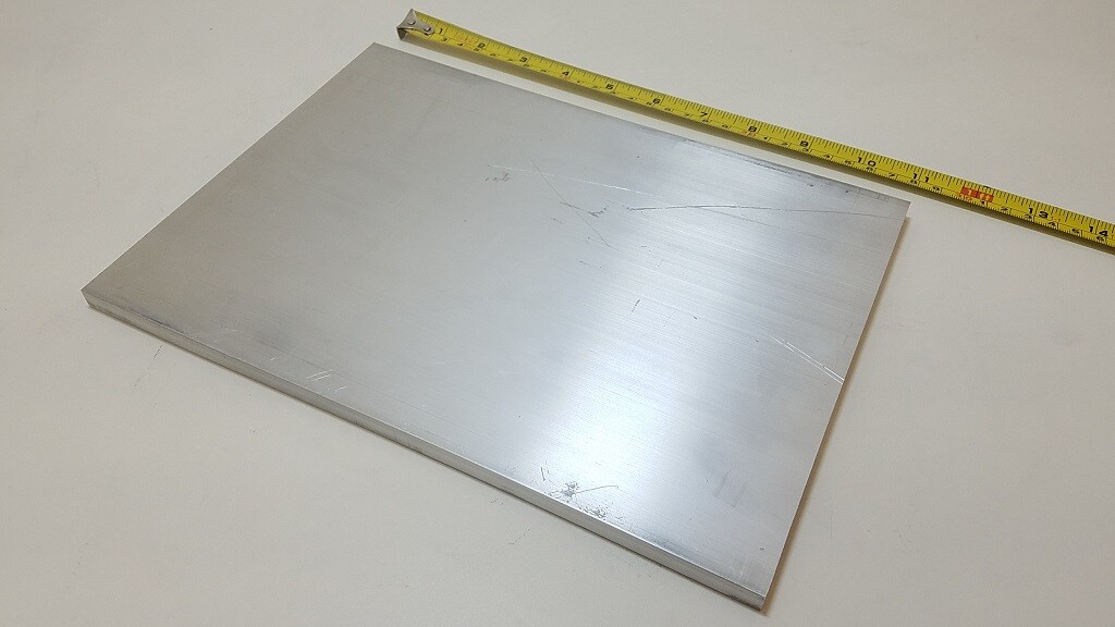 6061 Aluminum Flat Bar, 3/8″ x 8″ x 11″ long, Solid Stock, Plate, Machining