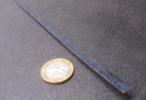 1095 Hard Blue Tempered Spring Steel Shim .008″ Thick x .250″ Wide x 300″ Long