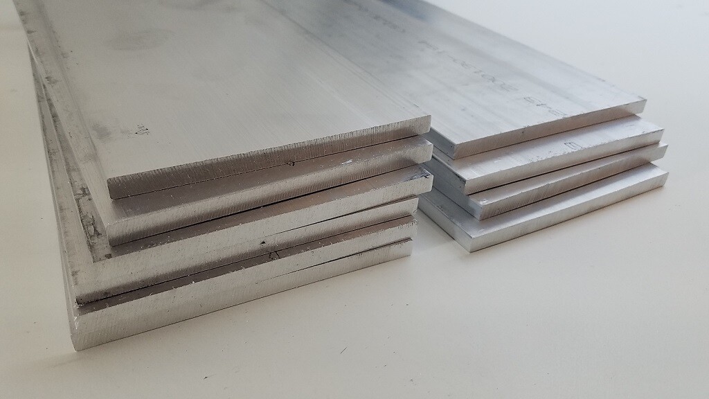 6061 Aluminum Flat Bar, 1/4″ x 4″ x 11″ long, Solid Stock, Plate, Machining