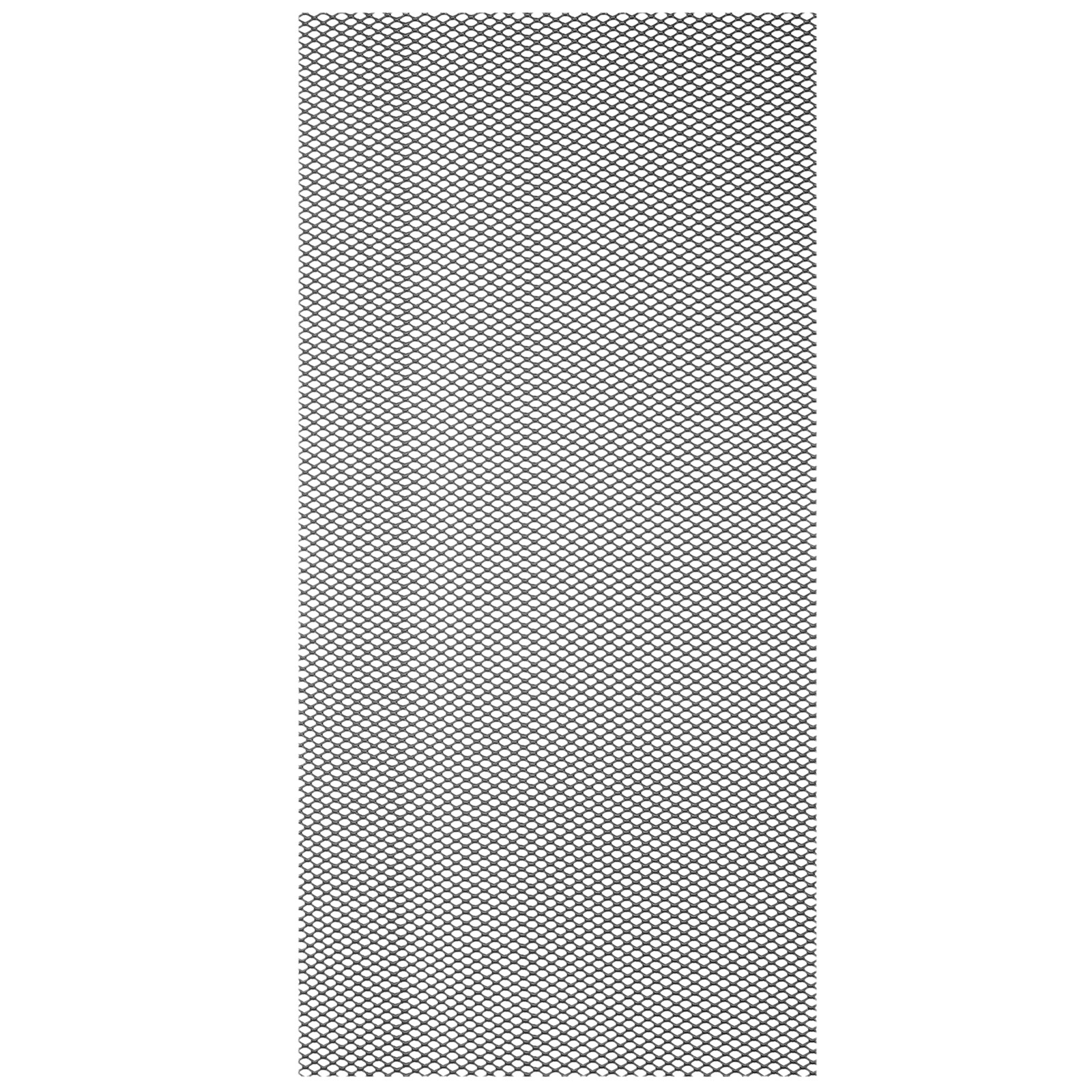 40″L x 13″W Universal Car Grill Mesh, 2x3mm Diamond Hole, Black