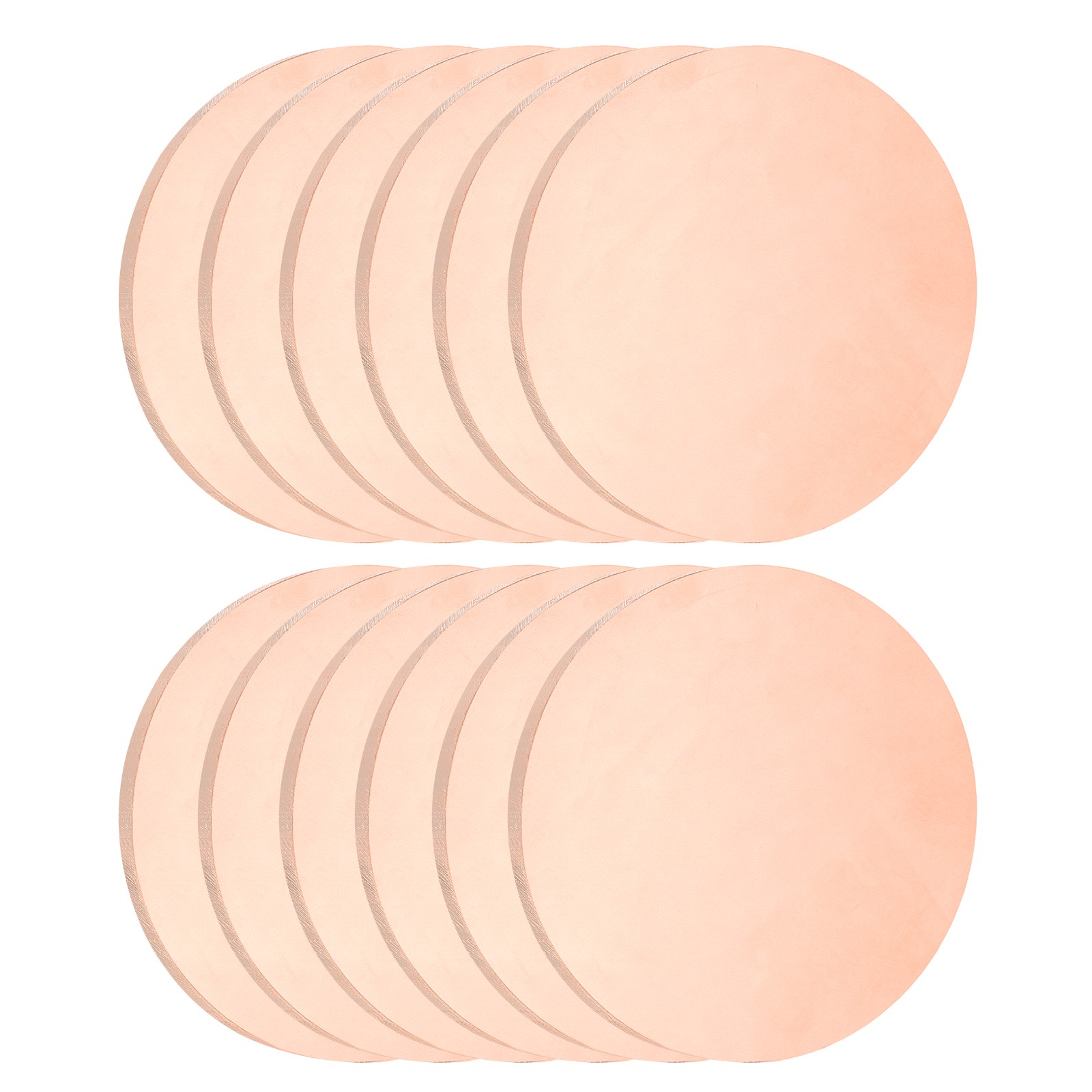 12Pcs 0.02″ Thick 0.8″ Dia C1100 Pure Copper Sheet INDUSTRIAL Copper Round Plate