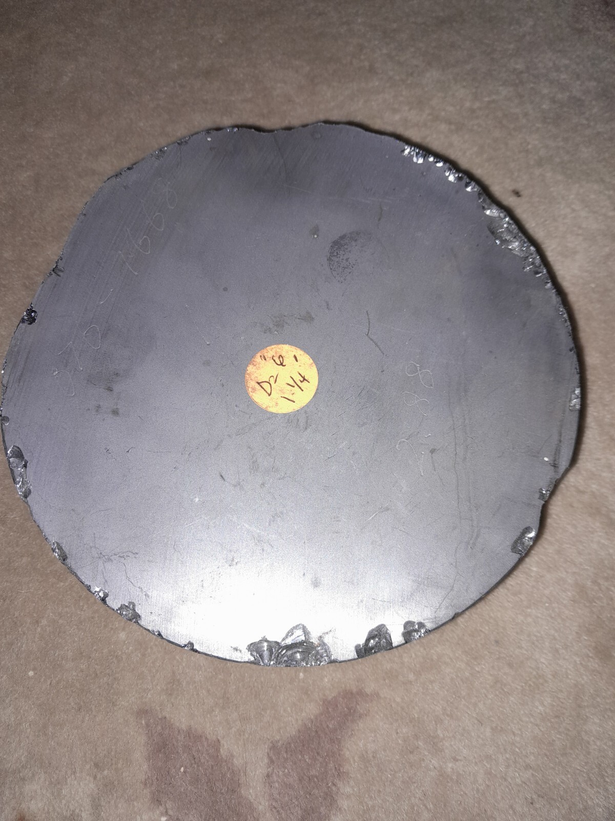 Silicon Ingot ( Diameter: 6 Inches= 152 mm / Height: 1.25 Inches= 31.7 mm