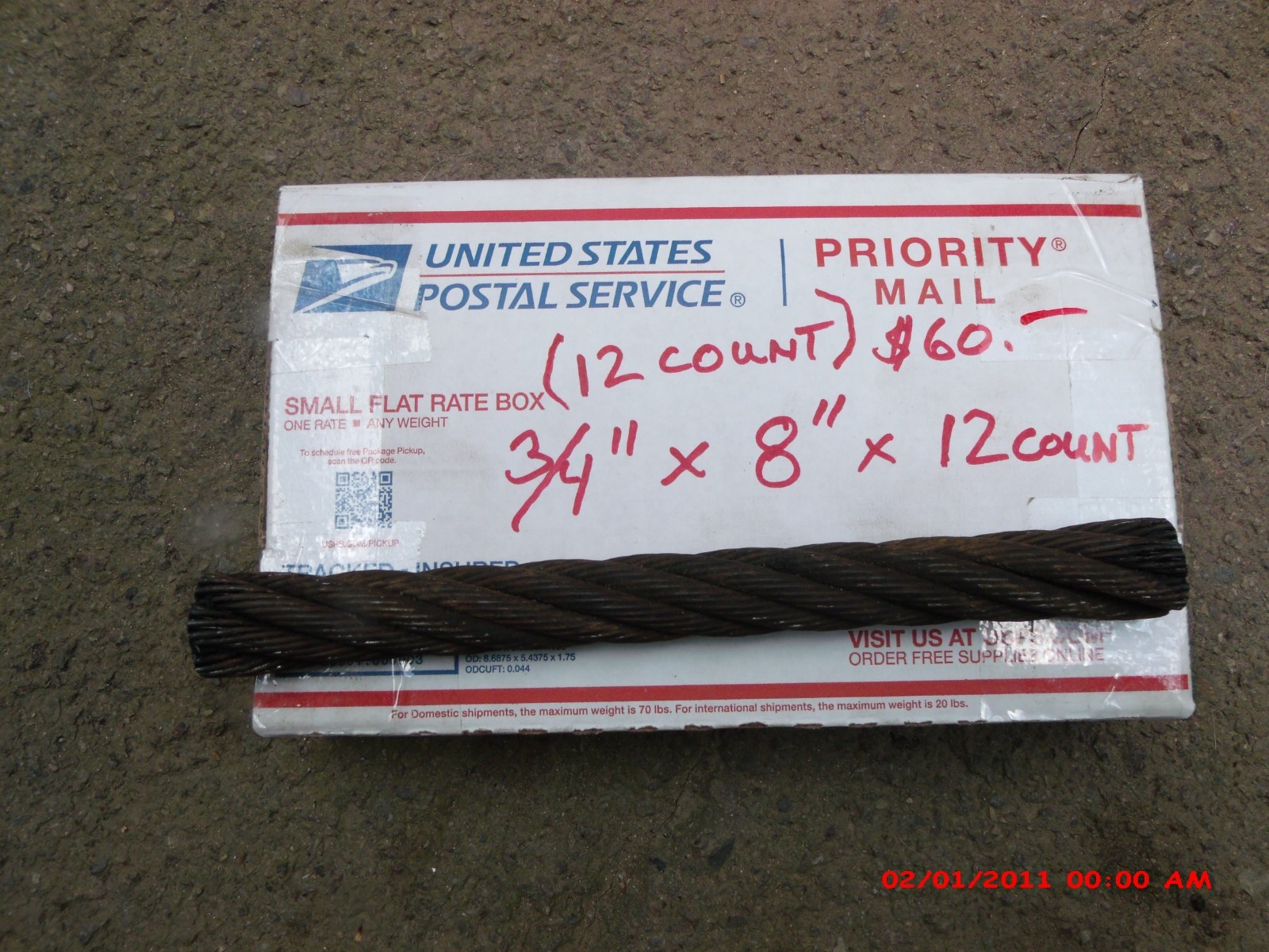 Knife Making Forge Cable Damascus 3/4″x8″ (12 Pieces) Bowie Custom Hammer Forged
