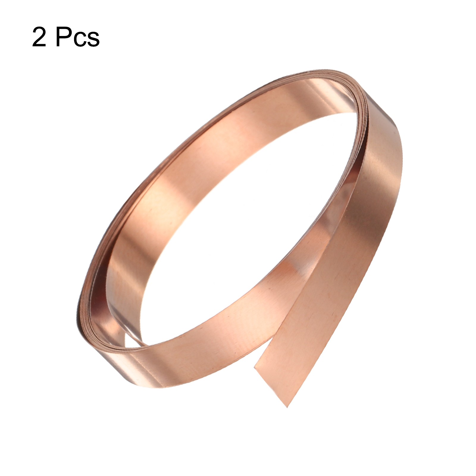 2pcs Copper Sheet Roll 0.1mm Thick Copper Flashing Strip (0.4″ Width x 3.28ft)