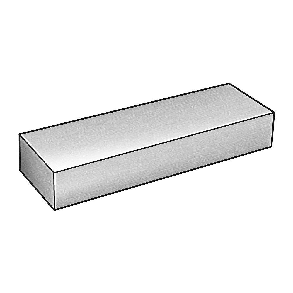 GRAINGER APPROVED 4YTZ7 Rectangular Blank Stock,SS,6ft Overall L 4YTZ7