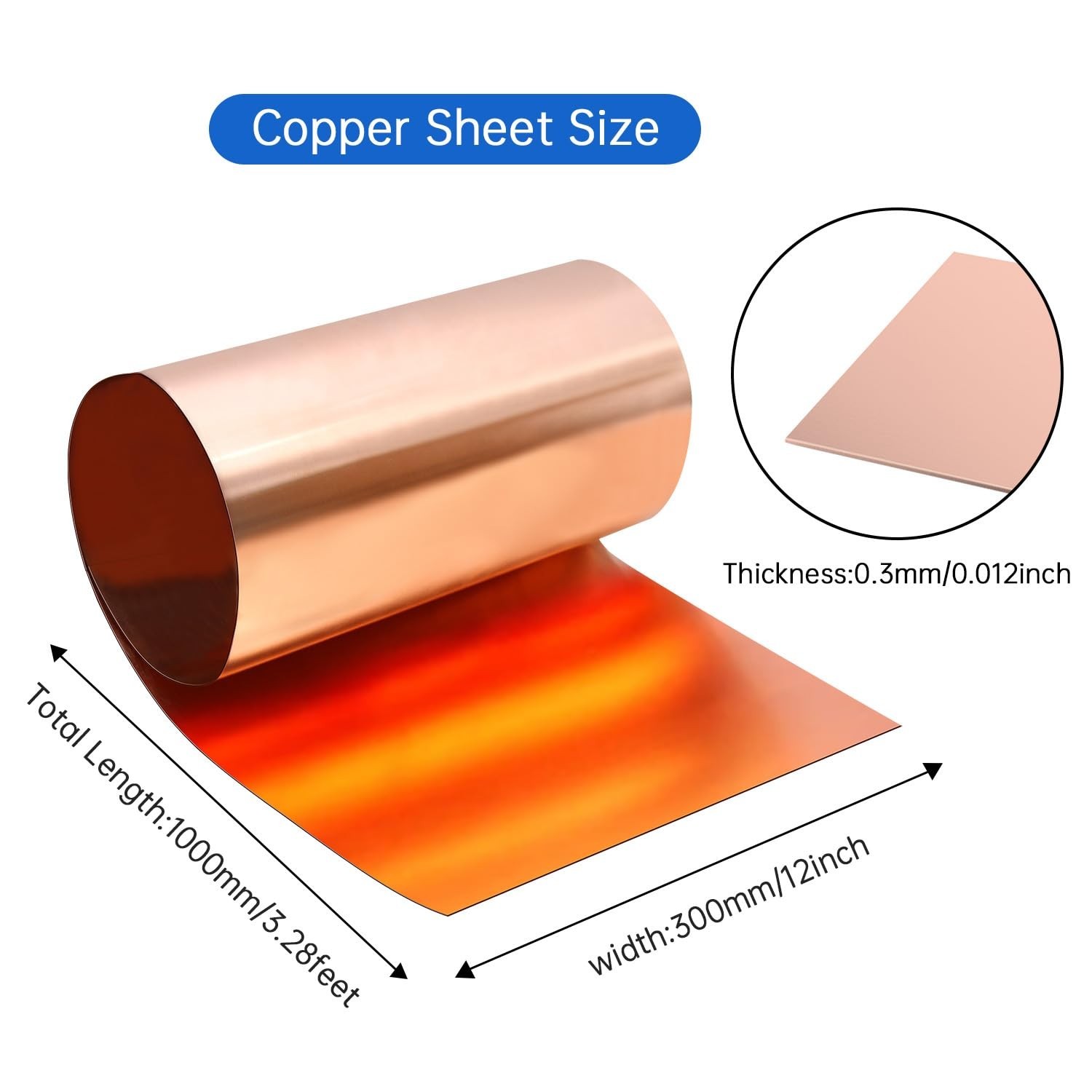Corrosion-Resistant Copper Roll for Roofing & Crafts
