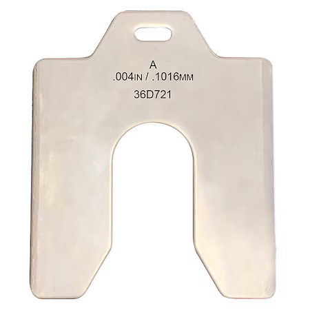 Slotted Shim 2 X 2″ X 0.004″, Pk20, 36D721