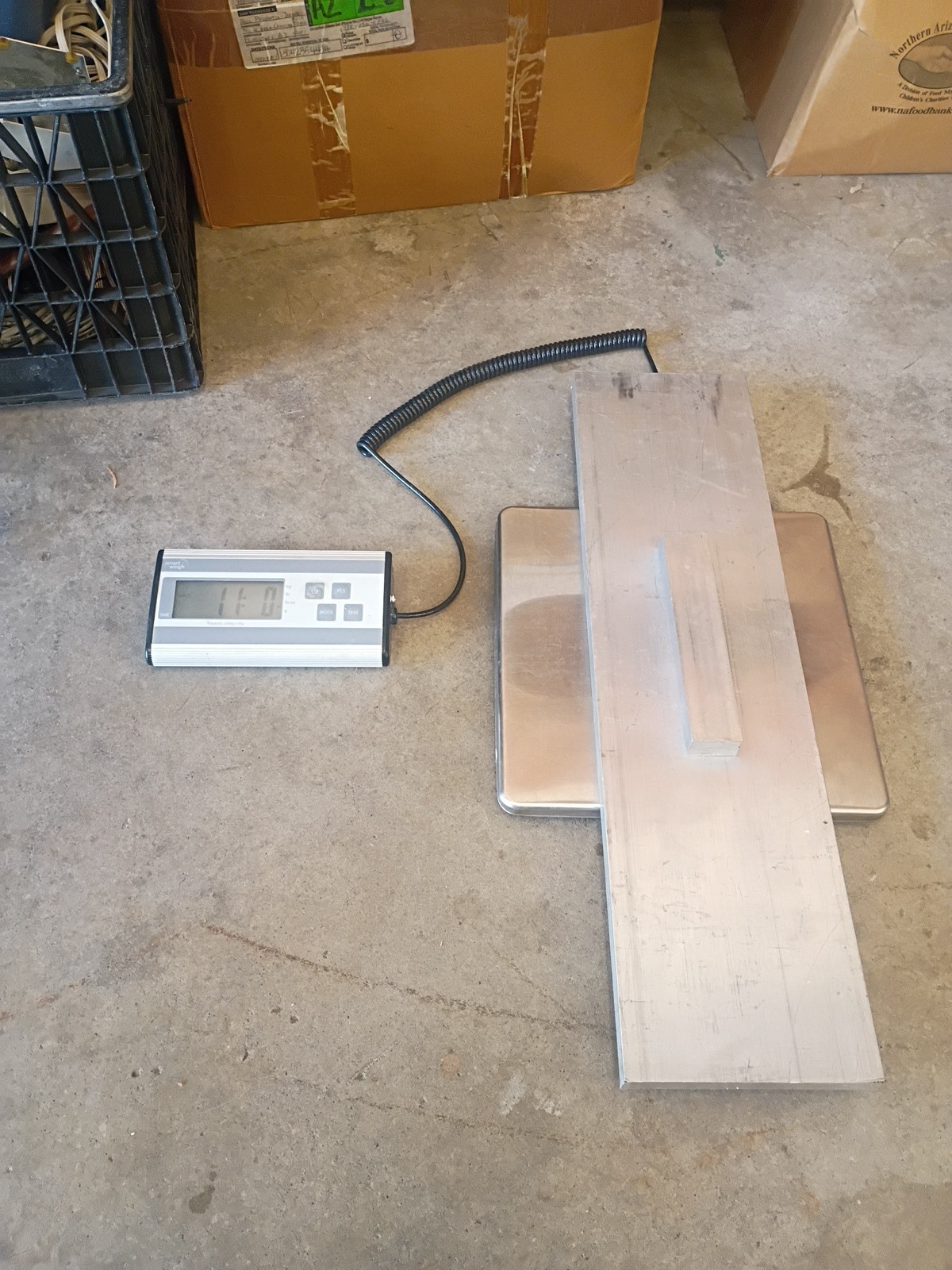 (2) Flat Aluminum Lot 3/4 Inch Pieces 11 Ilbs.