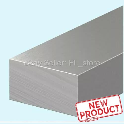 Aluminum Flat Bar Stock 1/2″ Thick x 1″ Wide x 6 Feet Long Unpolished Finish
