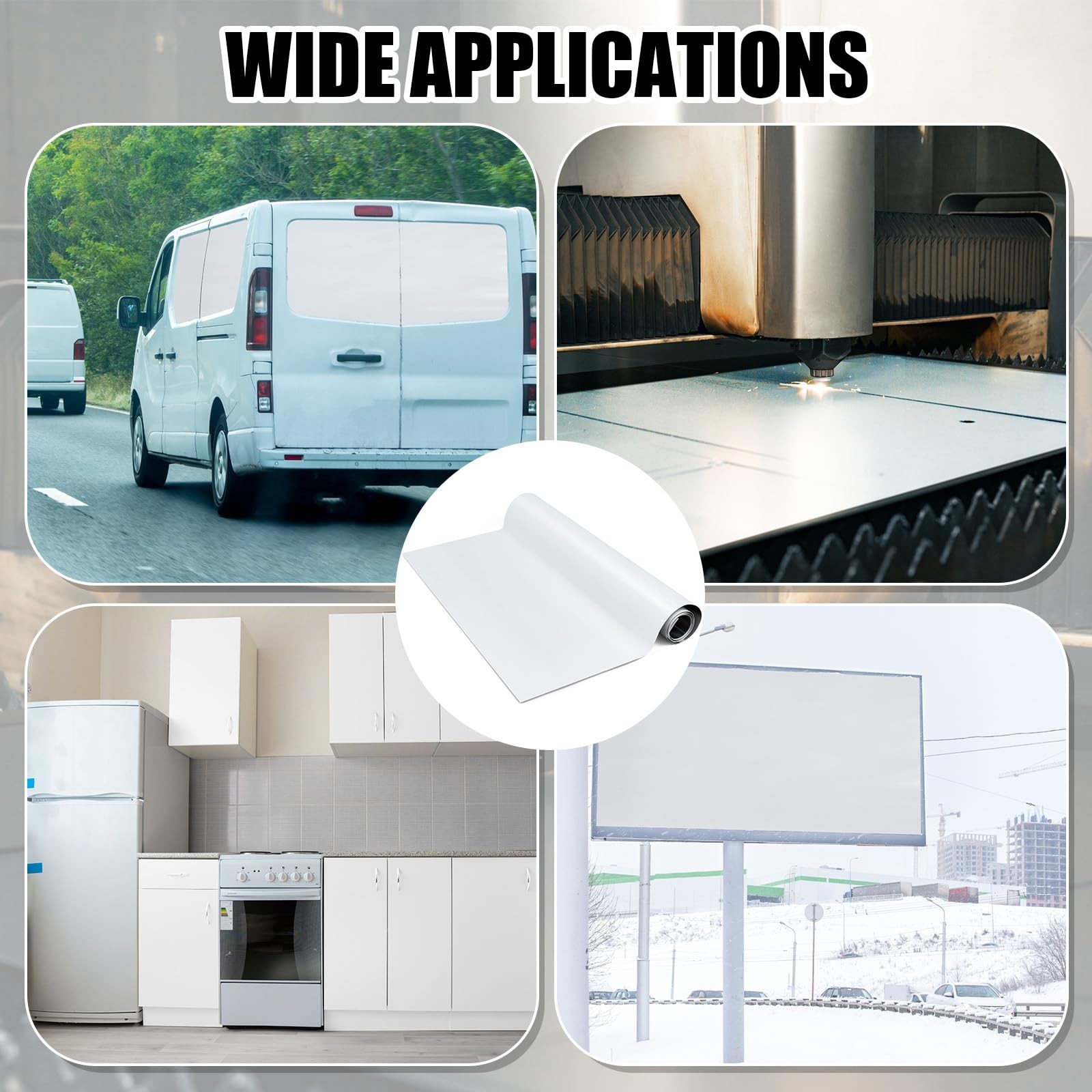 48″x48″ White Aluminum Sheet Metal – RV Siding, Trailer Skin, Camper Wall Coveri