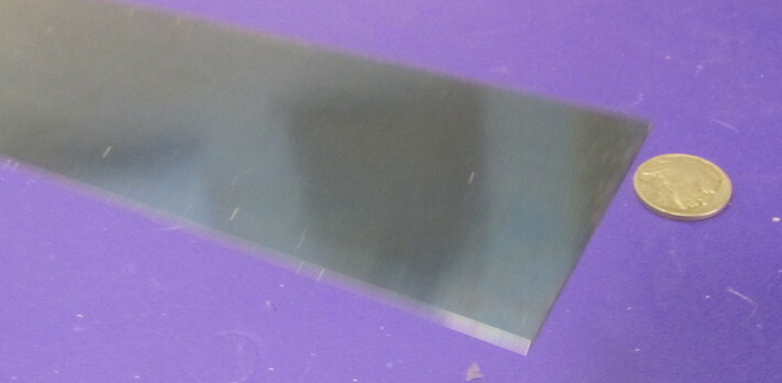 1095 Hard Blue Tempered Spring Steel Shim .016″ Thick x 3.00″ Wide x 72″ Long