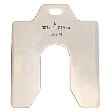 Zoro Select 36D734 Slotted Shim 3 X 3″ X 0.004″, Pk20, 36D734