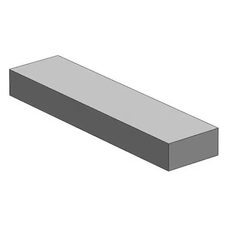 Zoro Select 18F.25X10-12 Carbon Steel Plate, 12 In L, 10 In W, 18F.25X10-12