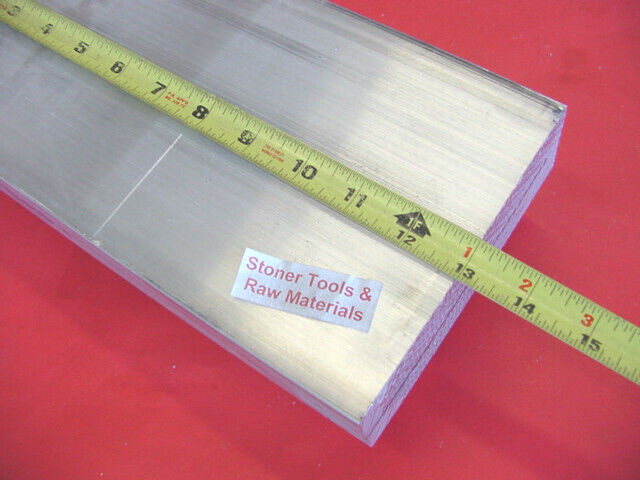 1-1/2″ X 6″ ALUMINUM 6061 FLAT BAR 13″ long SOLID T6511 Extruded Mill Stock New