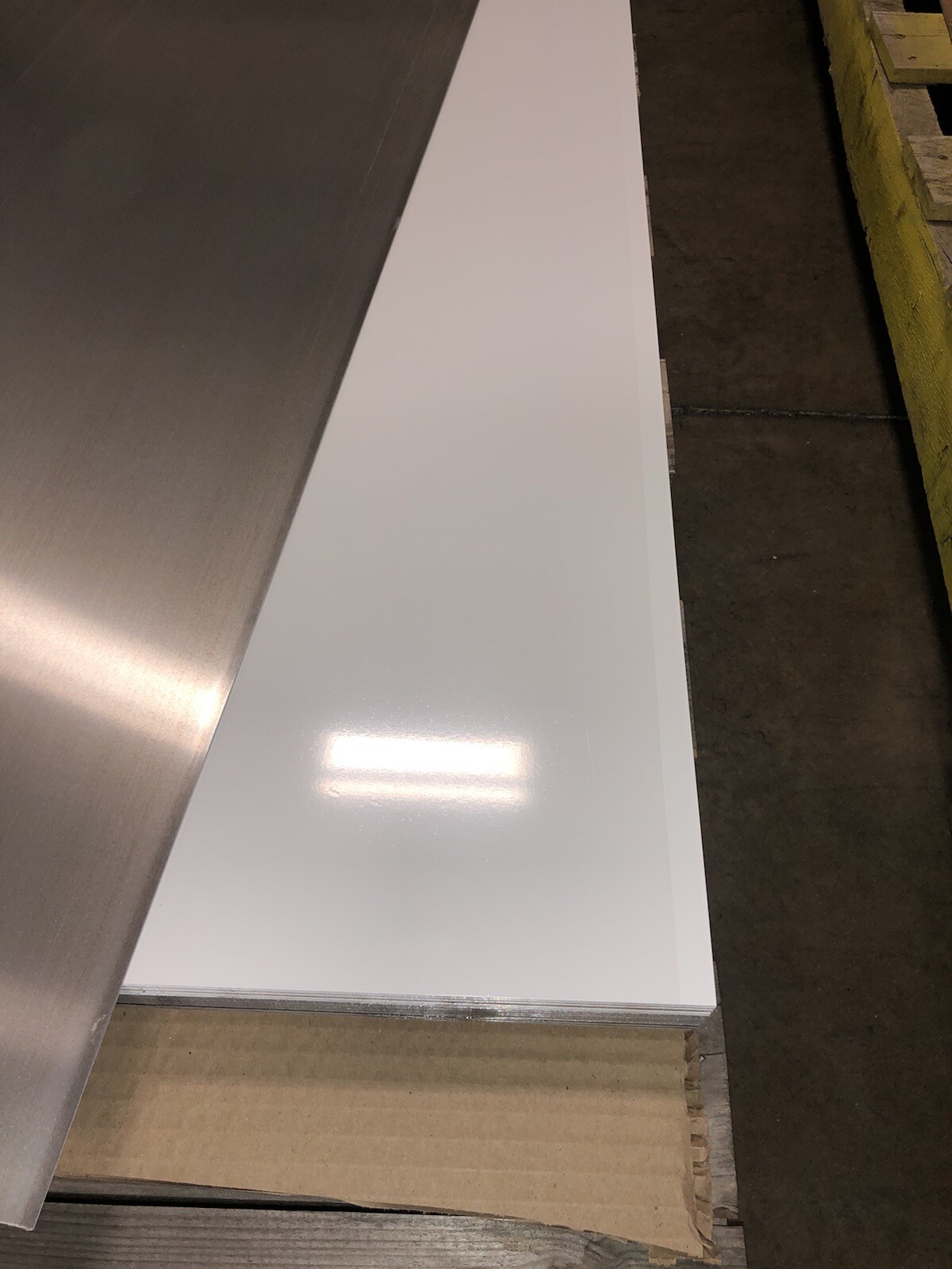 4′ x 8′ White Aluminum Sheet, Flat .030” Thick, Painted