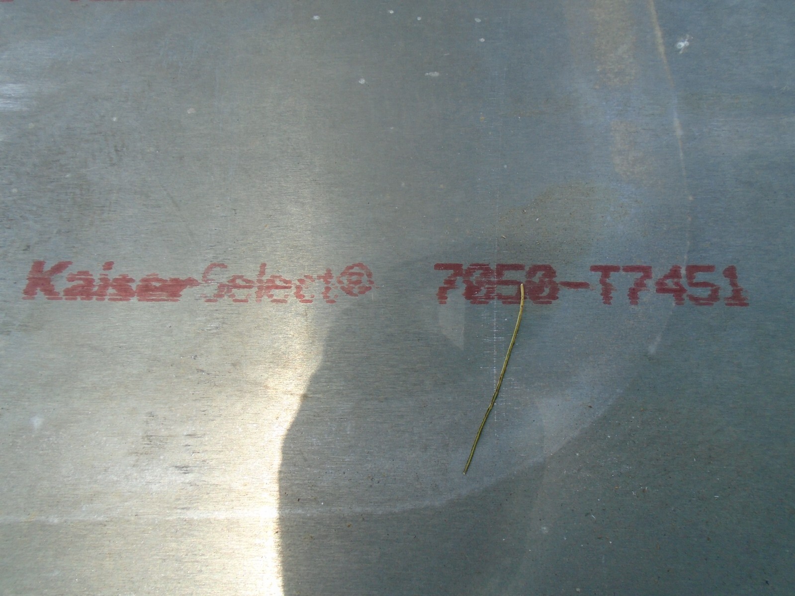 7050 T7451 Kaiser Select Aerospace Aluminum Plate 2.50″ x 17.1250 x 50.0000