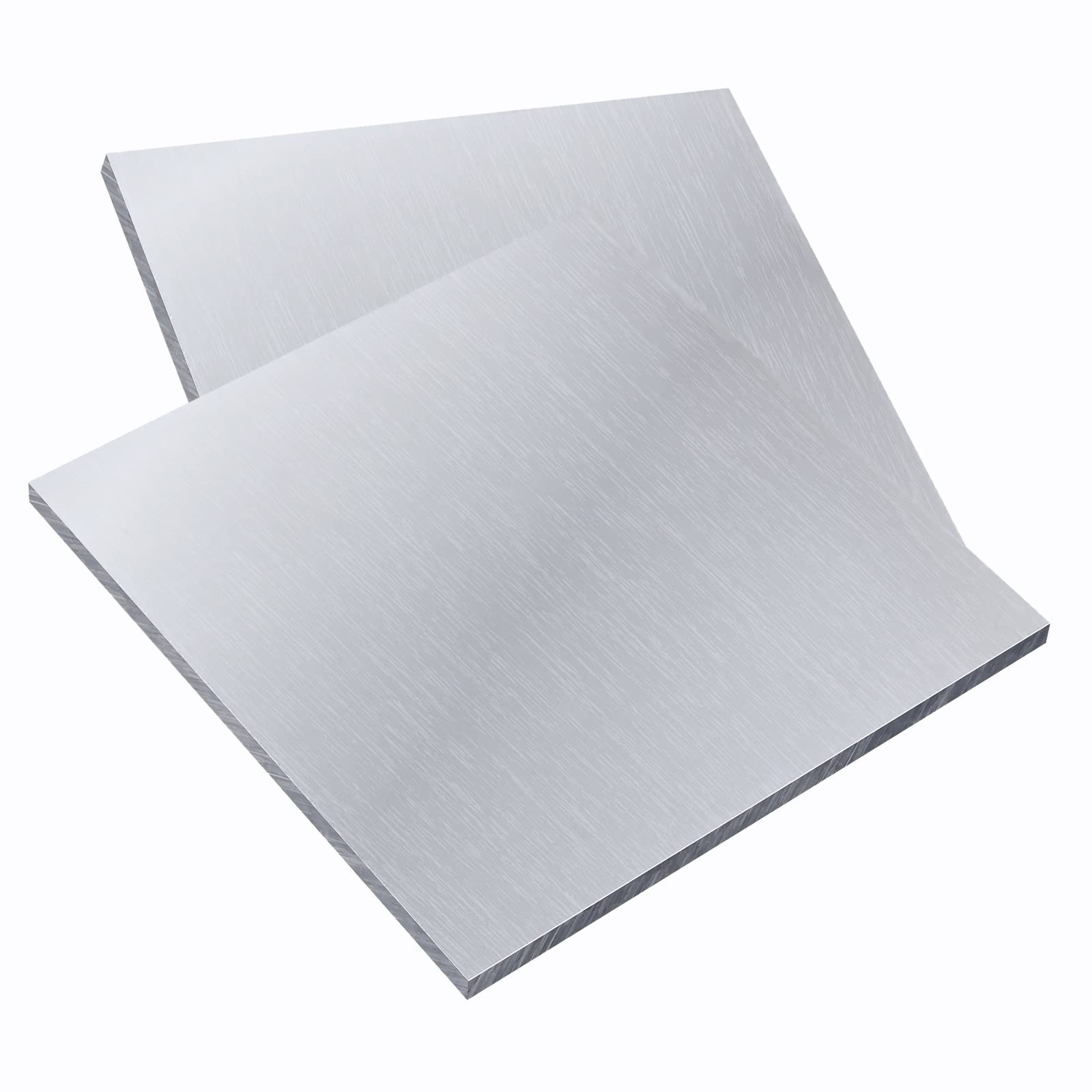 Thin Aluminum Sheet Metal Plates 6×6 Inch 24 Gauge Crafting 2 Pack