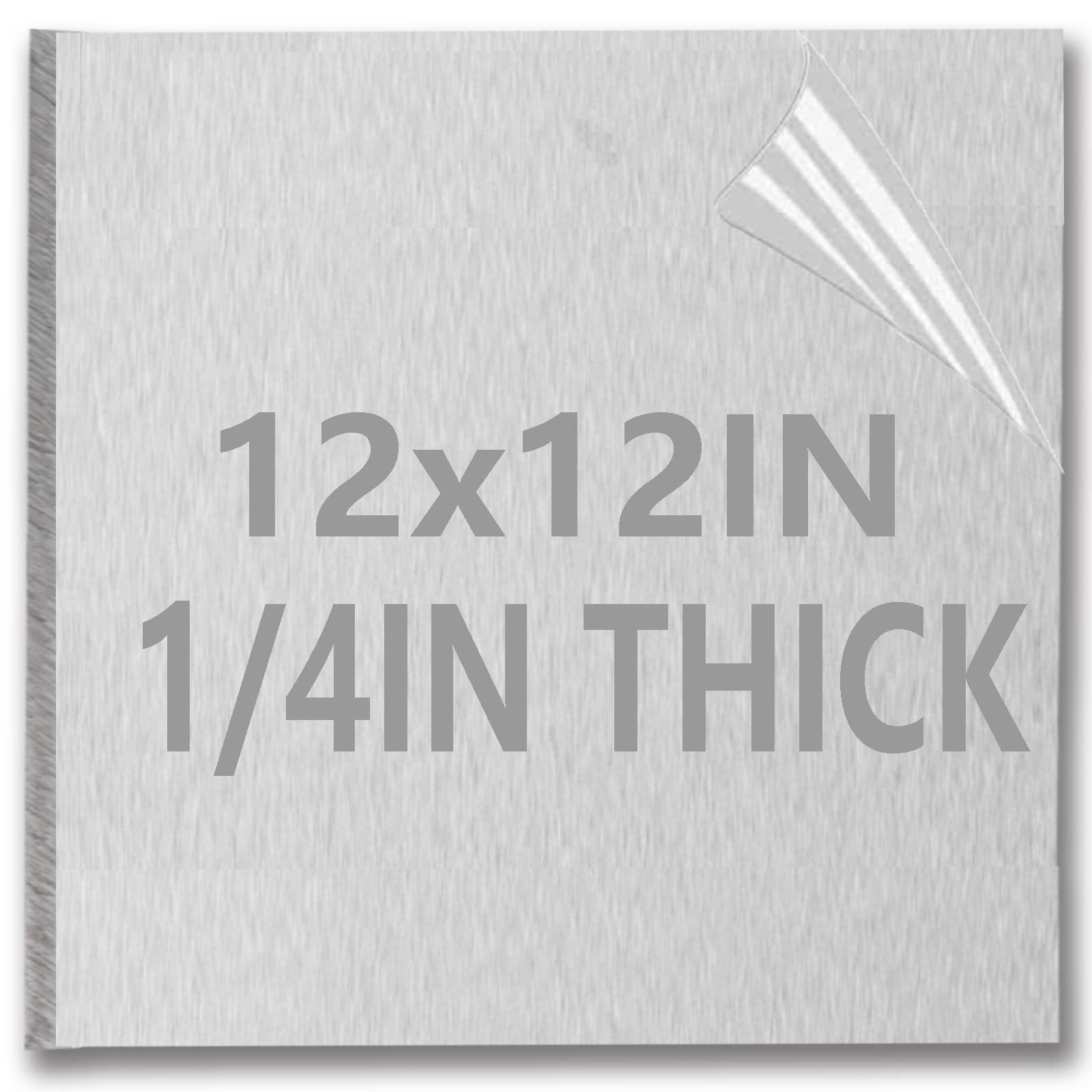 1/4 Inch Thick Aluminum Sheet Plate 12″ x 12″ Heavy Duty Plates