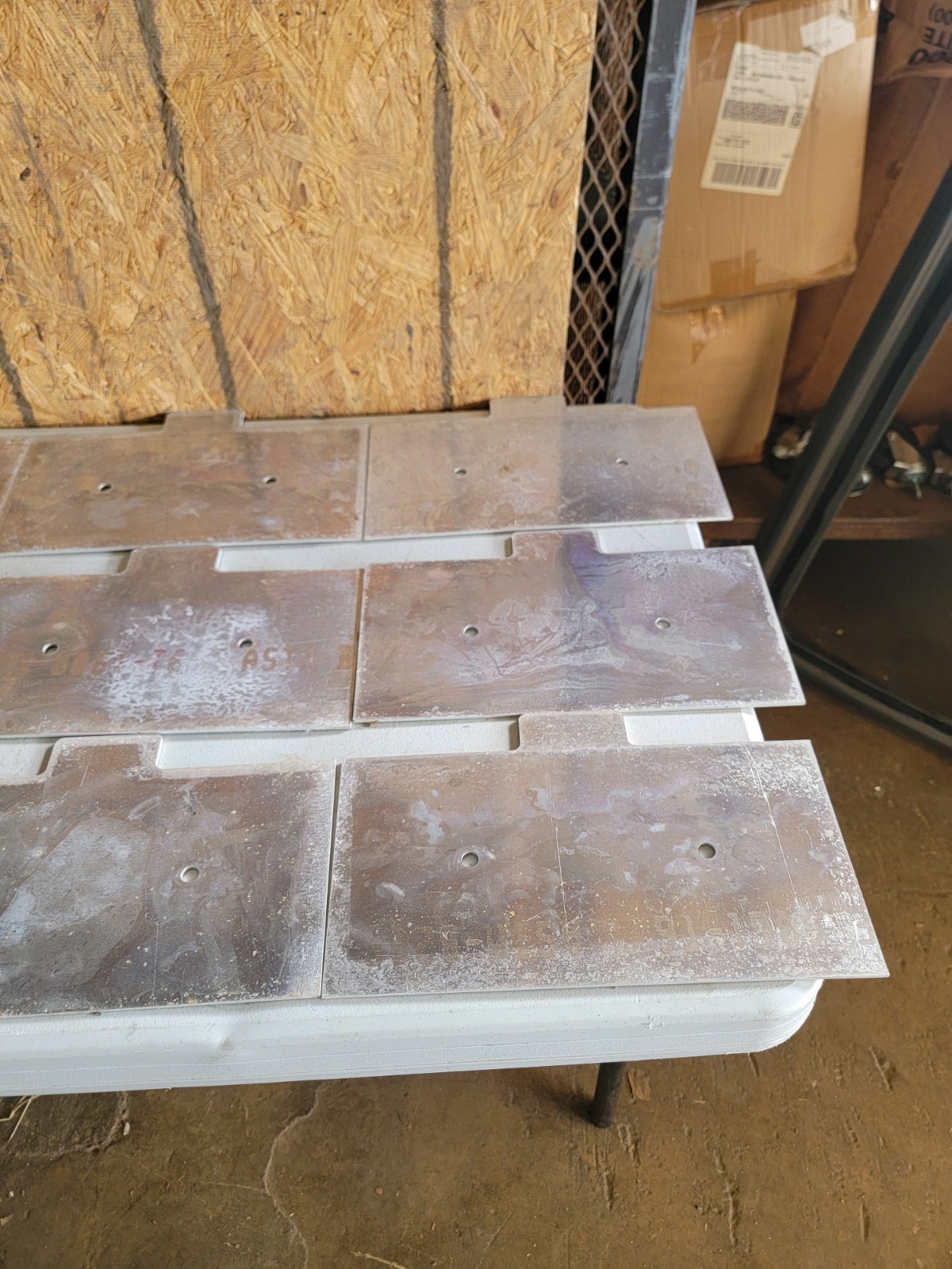 ALUMINUM SHEET ASTM-B 209 13″ X 6.5″ x 1/8″ THICKNESS POLISHED Lot Of 12