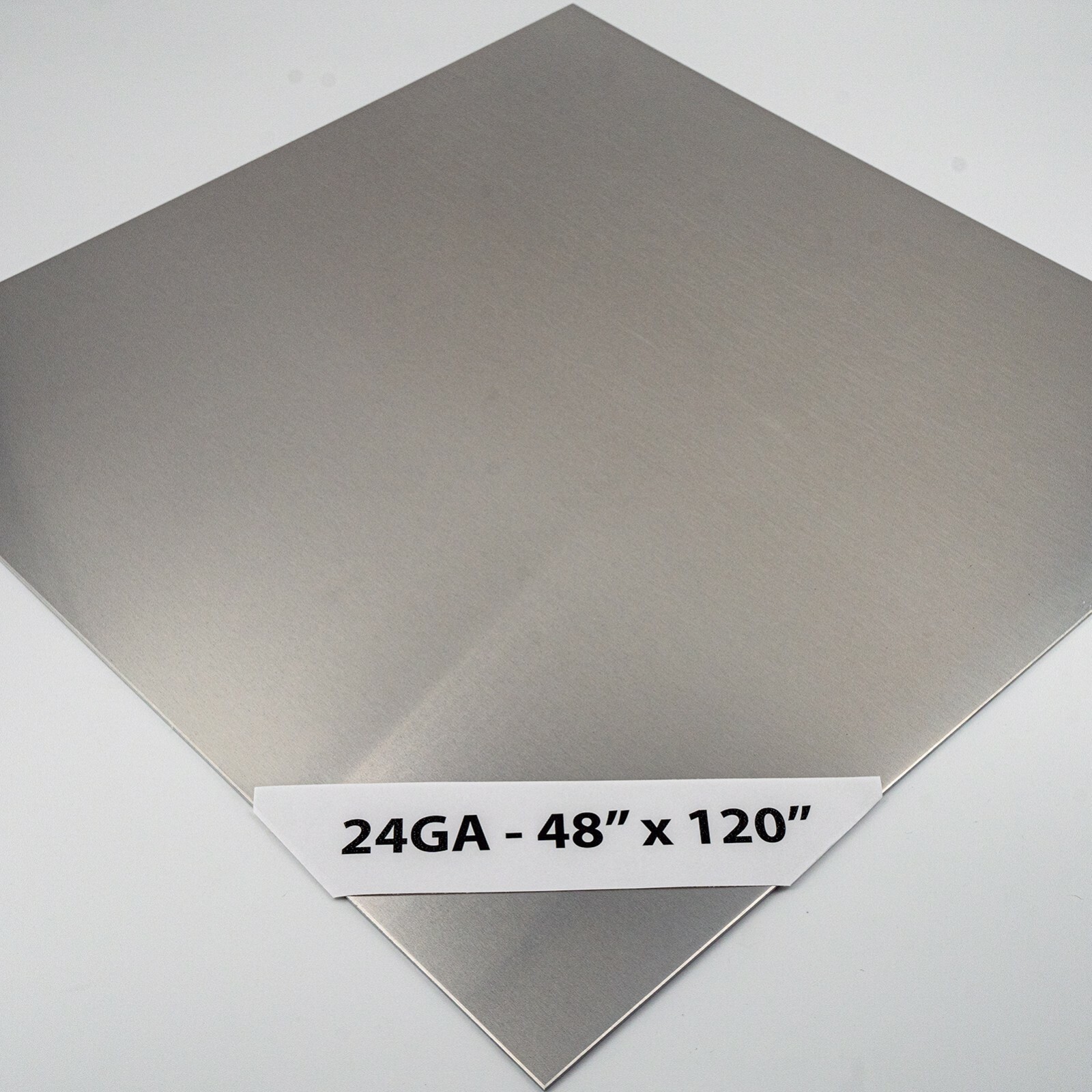 430 Stainless Steel Sheet 24GA – 48″ x 120″ (4ft x 10ft) #4 Brushed (4 PACK)