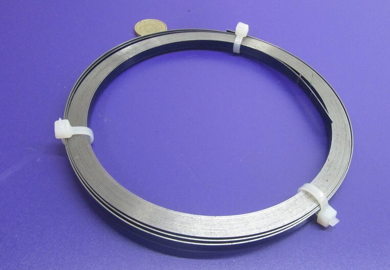 1095 Hard Blue Tempered Spring Steel Shim .025″ Thick x .250″ Wide x 300″ Long