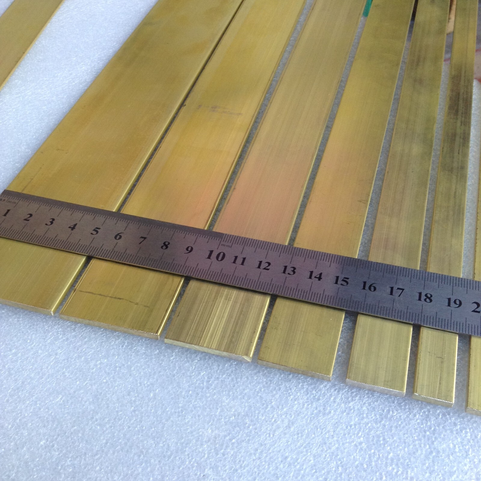 1pc BRASS FLAT BAR 6.3, 9.53, 12.7, 19.05, 25.4, upto 50.8mm x 300mm Length C380