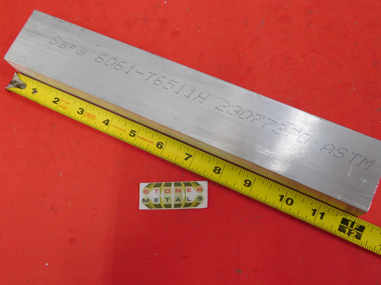 1-1/4″ X 2″ ALUMINUM 6061 FLAT BAR 12″ long T6511 Solid Extruded Mill Stock New