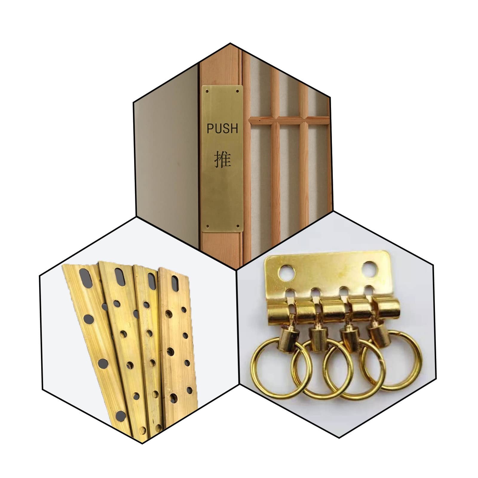 1/8″ x 3/8″ x 8″ Brass Flat Bar, 9 Gauge Metal Brass Sheet Stock for Models, …