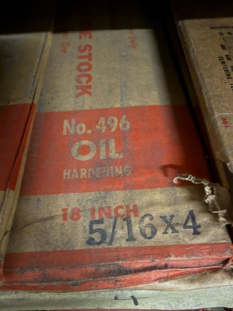 Starrett 5/16 x 4 x 18″ No. 496 Oil Hardening Ground Flat Stock – Rust – Old