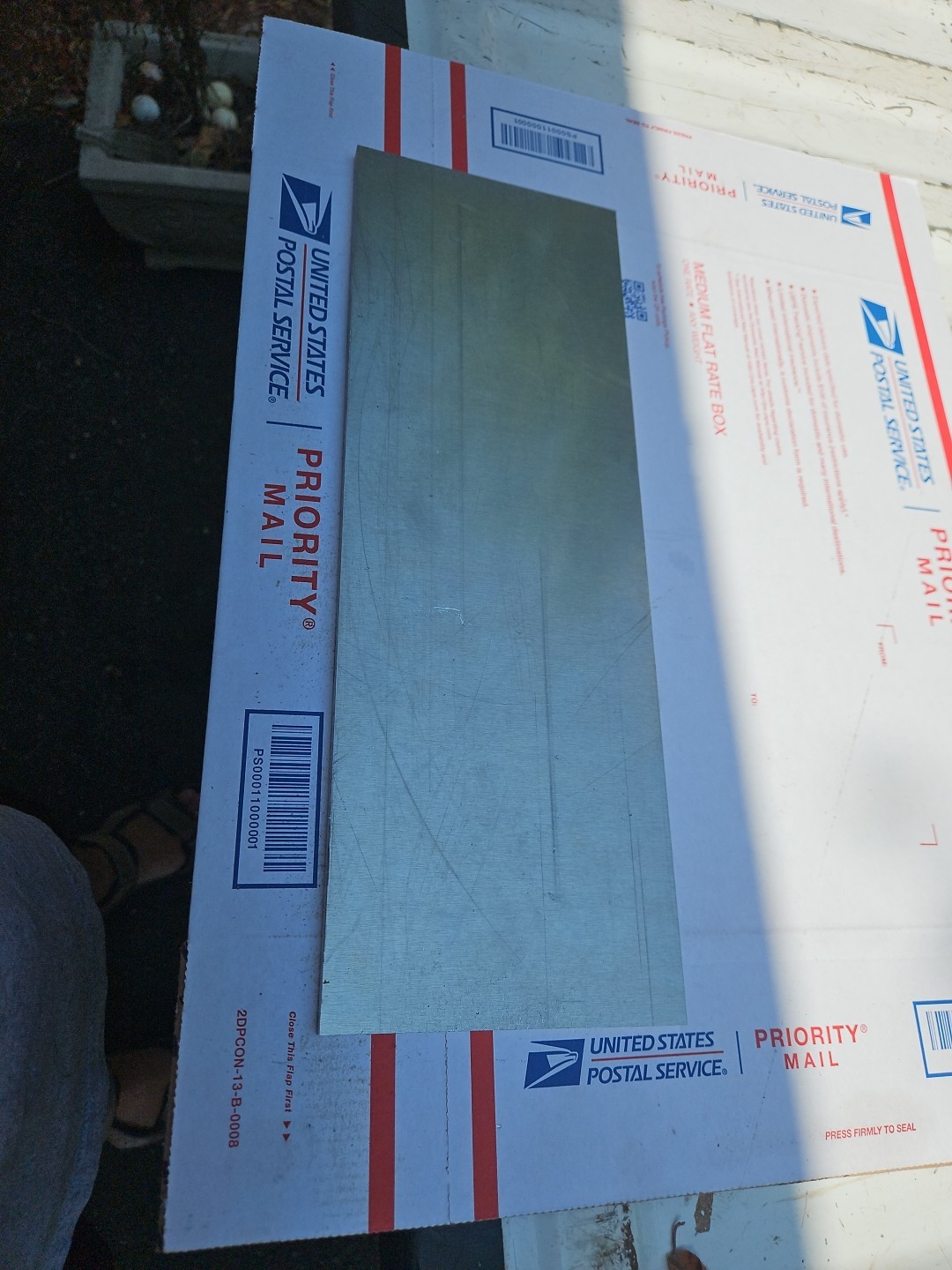 Aluminum plate 5052 (H32) 1/4” X 15” X 5″ Made In USA