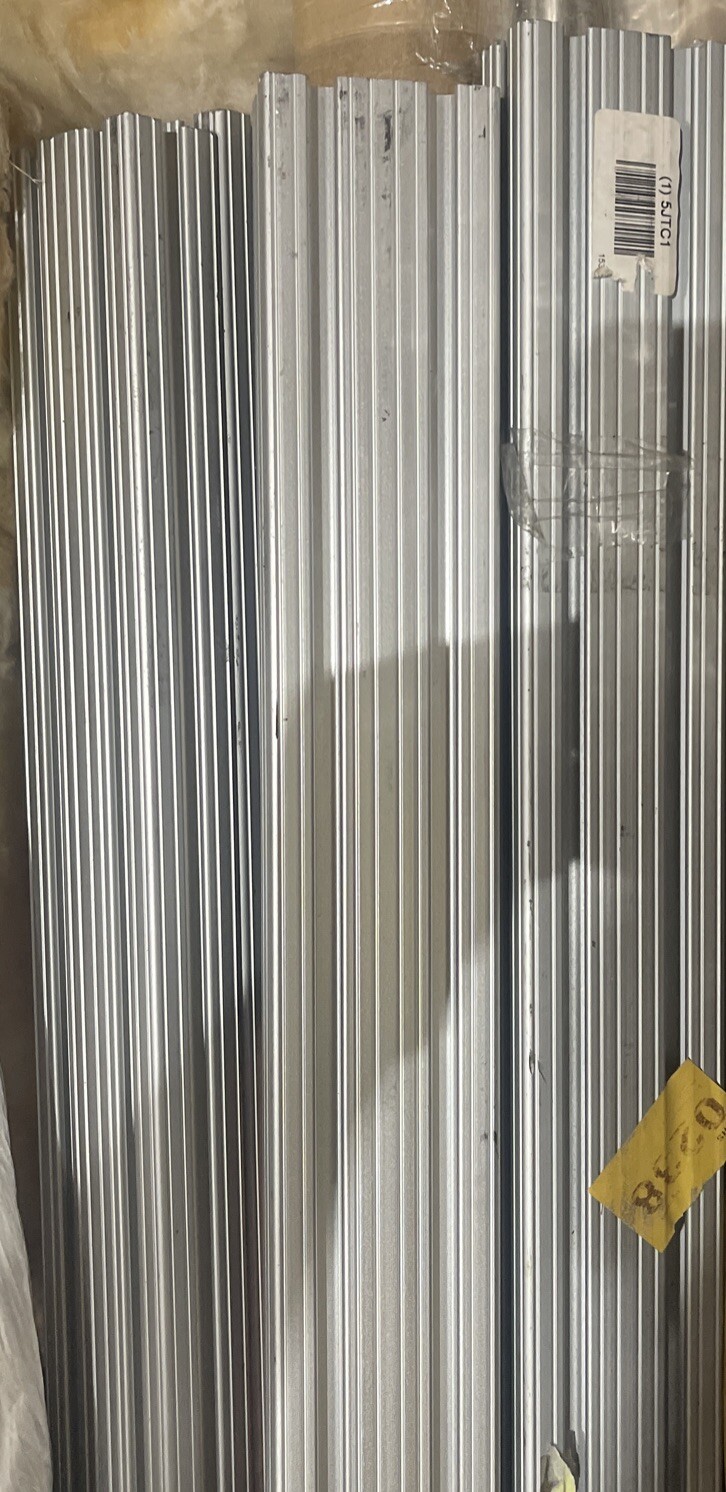 Framing Extrusion 15 Series,6ft Silve,Double,6 Open Slots,adjacent Sides 1530-72